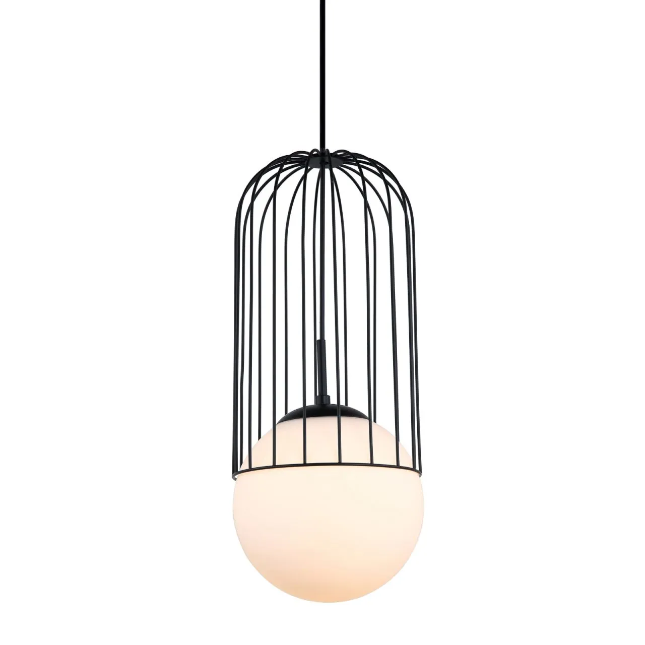 Matty, nowoczesna lampa wisząca, czarna, E27, MDM-3940/1 BK